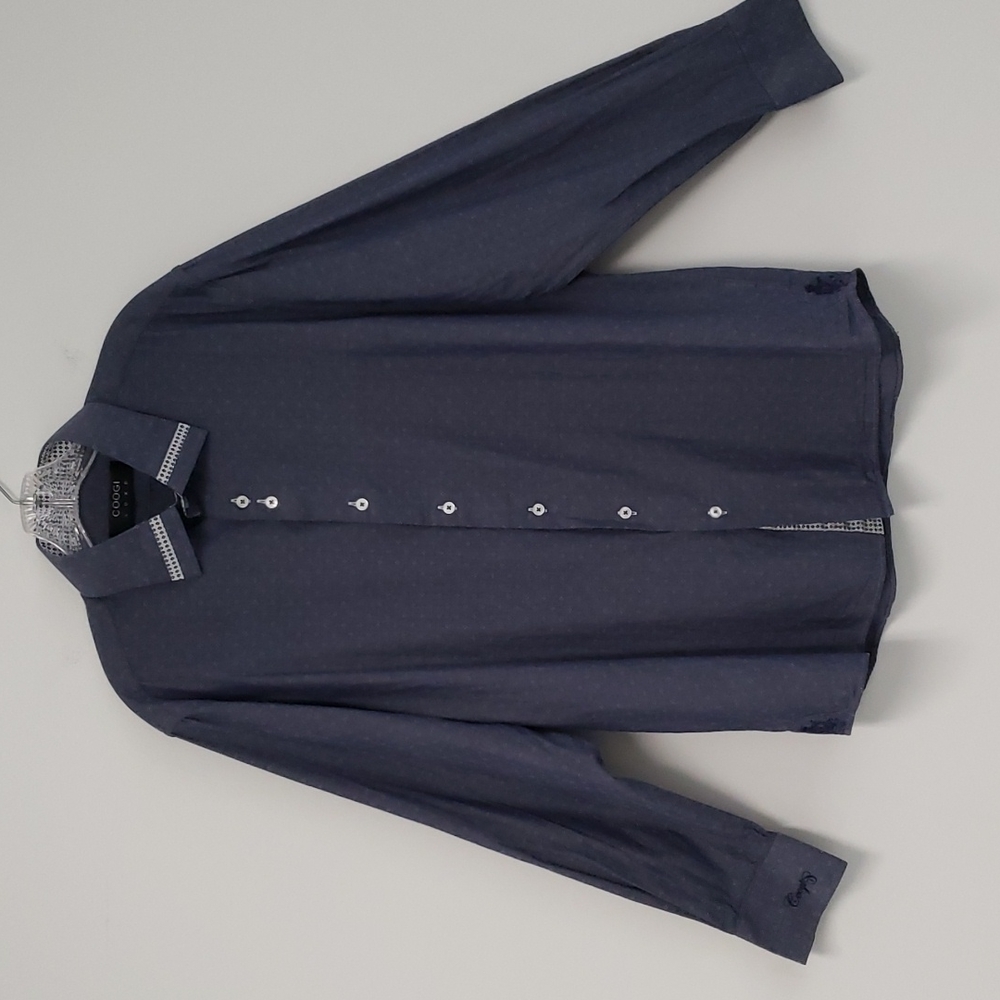 COOGI Dark Blue Dress‎ Shirt
